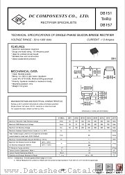 DB157 datasheet pdf DC Components