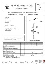 FR302 datasheet pdf DC Components