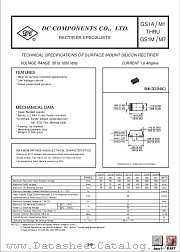 GS1D datasheet pdf DC Components