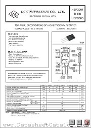 HER3001 datasheet pdf DC Components