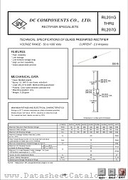 RL201G datasheet pdf DC Components