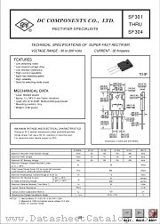 SF301 datasheet pdf DC Components