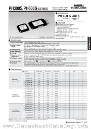 PH600S-280-3.3 datasheet pdf DENSEI-LAMBDA