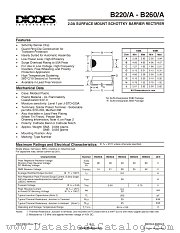 B260A datasheet pdf Diodes