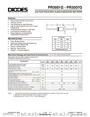 PR3001G datasheet pdf Diodes