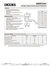 MMBT5401 datasheet pdf Diodes