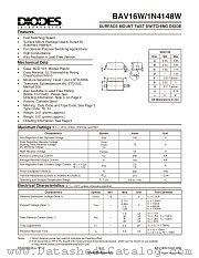 BAV16W datasheet pdf Diodes
