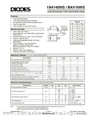 BAV16WS datasheet pdf Diodes
