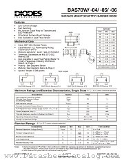BAS70W datasheet pdf Diodes