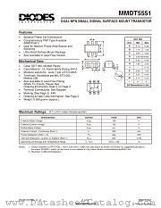 MMDT5551 datasheet pdf Diodes