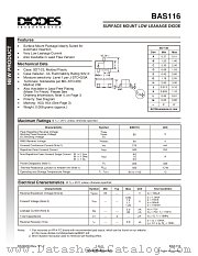 BAS116 datasheet pdf Diodes