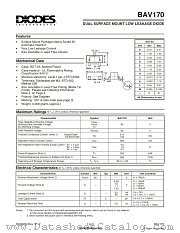 BAV170 datasheet pdf Diodes