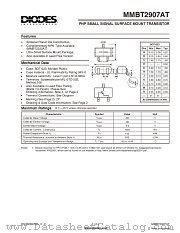 MMBT2907AT datasheet pdf Diodes
