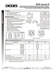DCX143TK datasheet pdf Diodes