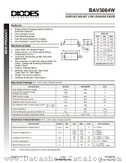 BAV3004W datasheet pdf Diodes