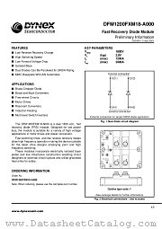 DFM1200FXM18-A000 datasheet pdf Dynex Semiconductor