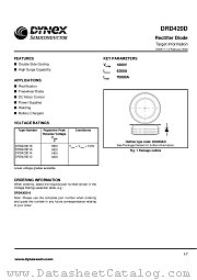 DRD420D14 datasheet pdf Dynex Semiconductor