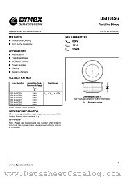 DS1104SG28 datasheet pdf Dynex Semiconductor