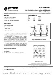 GP1200ESM33 datasheet pdf Dynex Semiconductor