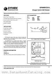 GP800DCS18 datasheet pdf Dynex Semiconductor