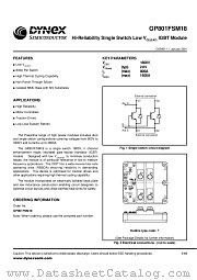 GP801FSM18 datasheet pdf Dynex Semiconductor