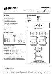 MP03TT580 datasheet pdf Dynex Semiconductor