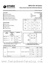MP03XXX190 datasheet pdf Dynex Semiconductor