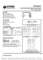 MP04DD810-26-W3A datasheet pdf Dynex Semiconductor