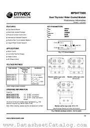 MP04TT600-16 datasheet pdf Dynex Semiconductor