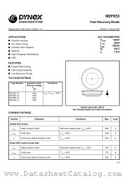 NDF65312 datasheet pdf Dynex Semiconductor
