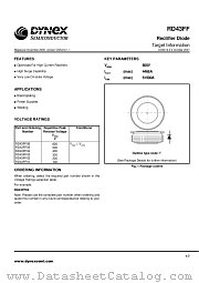 RD43FF04 datasheet pdf Dynex Semiconductor