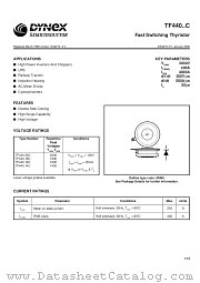 TF44016C datasheet pdf Dynex Semiconductor