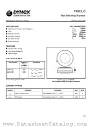 TF91318C datasheet pdf Dynex Semiconductor