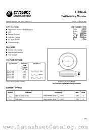 TF91514B datasheet pdf Dynex Semiconductor