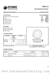 TF921 datasheet pdf Dynex Semiconductor