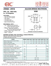 2W005 datasheet pdf EIC discrete Semiconductors