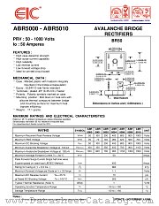 ABR5008 datasheet pdf EIC discrete Semiconductors