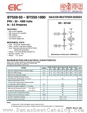 BY550-400 datasheet pdf EIC discrete Semiconductors