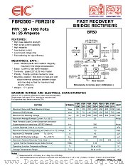 FBR2508 datasheet pdf EIC discrete Semiconductors