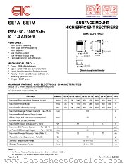 SE1E datasheet pdf EIC discrete Semiconductors