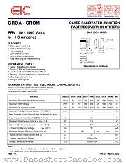 GROA datasheet pdf EIC discrete Semiconductors