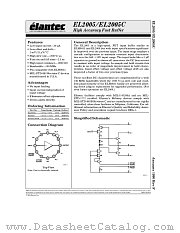 EL2005G datasheet pdf Elantec Semiconductor