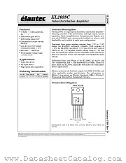 EL2099C datasheet pdf Elantec Semiconductor