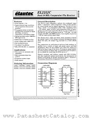 EL2252CN datasheet pdf Elantec Semiconductor
