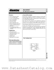 EL5181C datasheet pdf Elantec Semiconductor