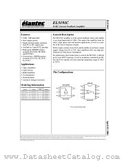 EL5191CS-T7 datasheet pdf Elantec Semiconductor