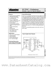 EL7551C datasheet pdf Elantec Semiconductor