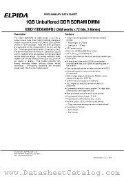 EBD11ED8ABFB-7B datasheet pdf Elpida Memory