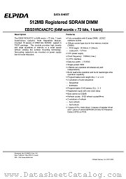 EBS51RC4ACFC-75 datasheet pdf Elpida Memory