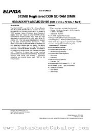 HB54A5129F1-10B datasheet pdf Elpida Memory